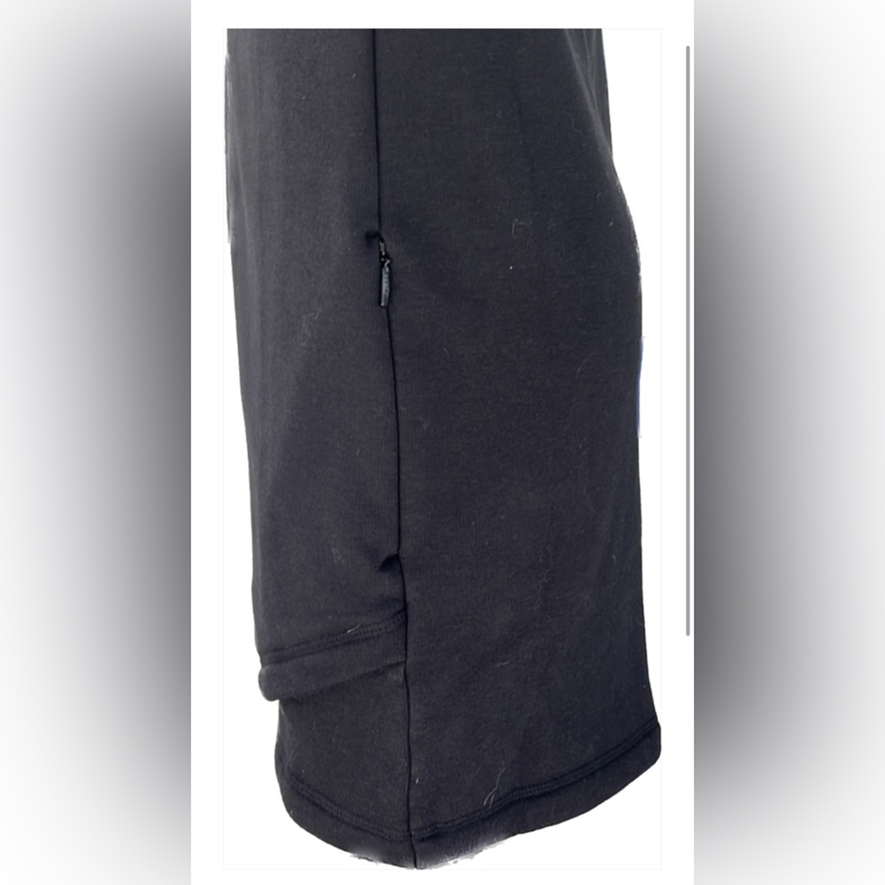 Athleta NWOT long sleeve sweatshirt mini dress.  Zipper and secret pockets - Picture 7 of 11
